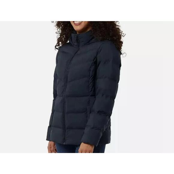 32 Degrees Heat Women's Winter Tech Blue Hooded Puffer Jacket Size M - Picture 3 of 10